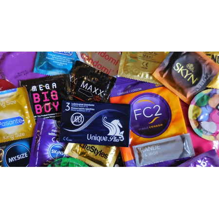 Ultimate Large / XL Premium Condoms | World's Best Extra Large Condom Sampler - 12 (Best Place To Keep Condoms)