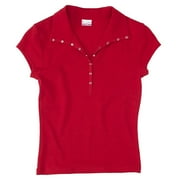 Juniors' Ribbed Snap Polo