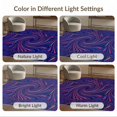 thumbnail image 7 of ODIKA 6'x9' Ultra-Soft Area Rug, Portal Motif Vortex Comet Uranus Themed Galaxy Starry Nebula Playful Expressive None Washable, Bare feet friendly, Silk-Touch for Guest Room, Bedroom, 7 of 7