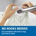 thumbnail image 4 of Mainstays Willcrest Easy Hang Hookless Fabric Shower Curtain, 70" x 74", Sage Green, 4 of 11