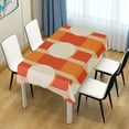 thumbnail image 4 of Yayeee Tablecloths 60" x 90" Rectangle Wrinkle Resistant Party Table Cover, Beige Geometric Circles, 4 of 8