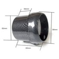 thumbnail image 3 of HSHDLDF 3.75“ 3.75'' Car Universal Carbon Fibre Tachometer Gauge White Inter Light 0-8000 RPM, 3 of 6