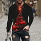 thumbnail image 1 of Blusas y camisas de manga larga con cuello redondo para hombre, moda navideña, informal, estampado, cuello redondo, manga larga, blusa estampada para hombre, blusa de poliéster, 1 of 5