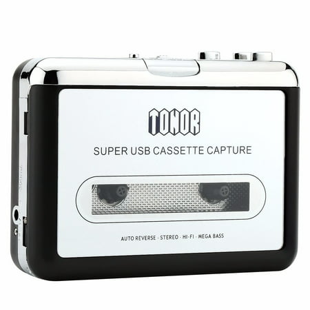 TONOR Cassette Player USB Tape Converter to MP3 CD PC Capture Audio (Best Cassette To Cd Converter)