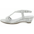 thumbnail image 4 of London Fog - Macey Wedge Sandal - Silver, 4 of 10