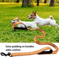 thumbnail image 2 of Pet Leash Outdoor Pet Walking Training Double Sided reflective walking rope Reflective Rope Strap Belt with Metal Buckle Clip, Yellow, 2 of 5