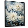 thumbnail image 2 of Designart "Simply Beige And Muted Blue Mums In Bloom VI" Mums Floater Framed Wall Art Prints, 2 of 5