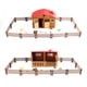 thumbnail image 3 of Modelo de escena de cabaña de granja, juego de granero plegable, puertas, cercas, casa, accesorios falsos, juguetes de aprendizaje para niños 25 Uds Inevent FN0006-00B, 3 of 7
