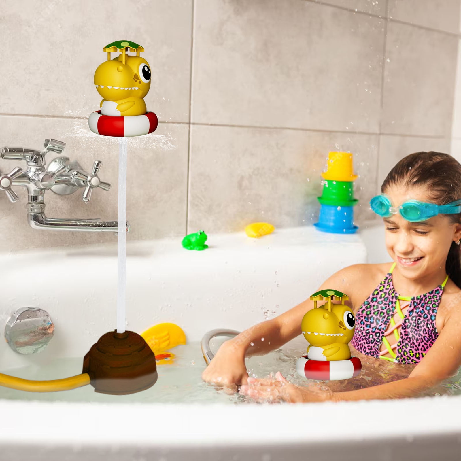 UUHYTG Flying Sprinkler Water Toy for Kids Outdoor Summer Play, Rotating Water Spray Toy for Backyard Garden Lawn Water Games, Outdoor Sprinkler Toy for Children Cooling Fun and Family Activities