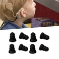 thumbnail image 4 of Soft Silicone  Ear Tips, 8pcs 3 Layer Replacement BTE ITE Earplug Domes, Universal Design, Washable, Comfortable, 4 of 8