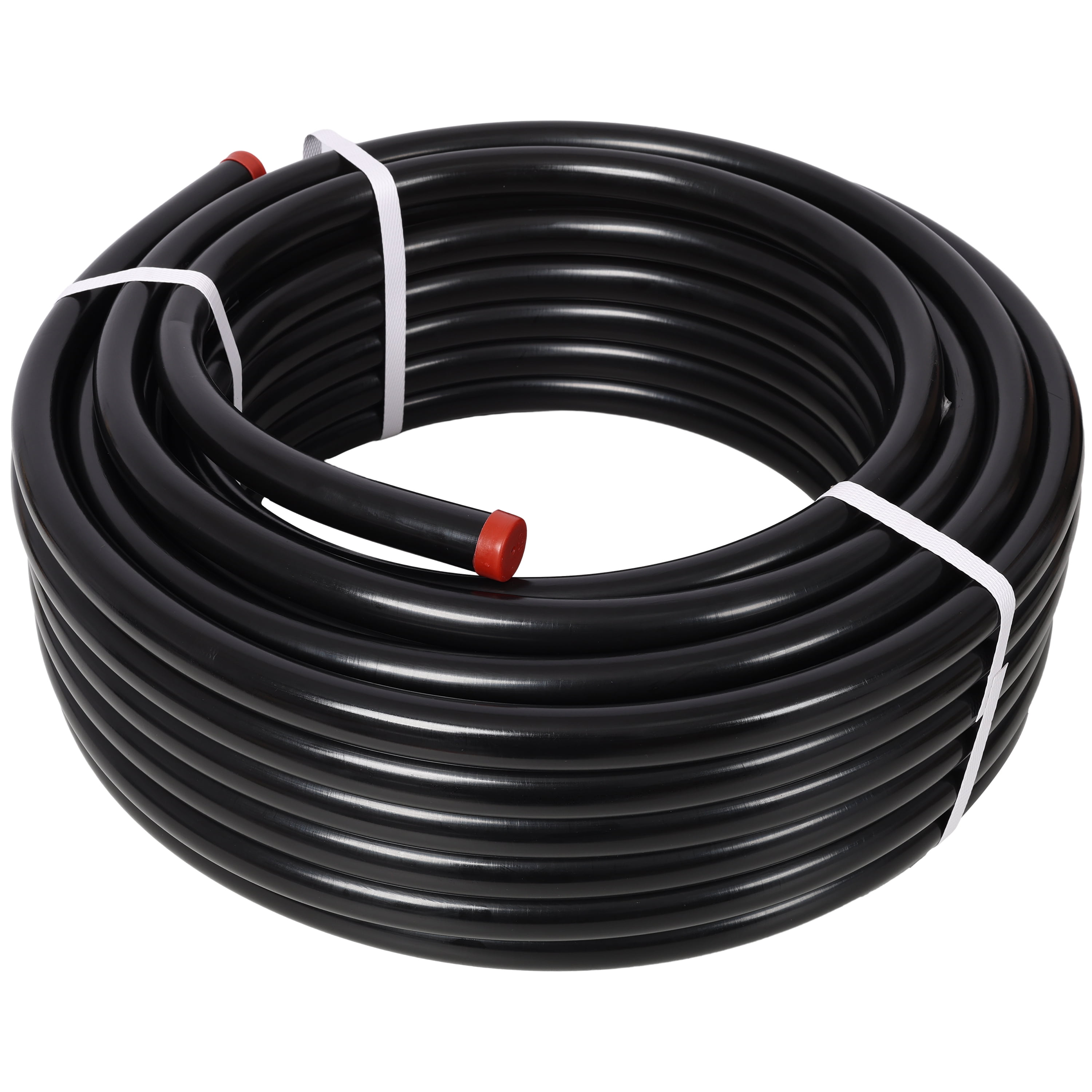 3/4 inch x 100 feet Tubing and Aluminum Outlet Blocks,High Quality PEX-AL-PEX Tubing, Compressed Air Piping System,Air Compressor Hose Accessories,Black Tubing