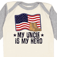 thumbnail image 4 of Inktastic My Uncle is My Hero Military Nephew Boys or Girls Long Sleeve Baby Bodysuit, 4 of 5