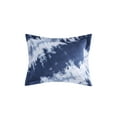 Mainstays Navy Tie Dye 6 Piece Bed in a Bag Comforter Set With Sheets