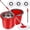 Red, variant on odorsTT Red Spin Mop and Bucket with Wringer Set, 360° Mop and Bucket System with 3 Microfiber Mop Refills and 61" Extended Handle for Floor Cleaning