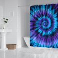 thumbnail image 2 of Blue Purple Tie Dye Mandala Pattern Shower Curtain 72"x72" ,Bathroom Decorative Shower Curtains Set with 12 Hooks,Modern Waterproof Washable Shower Curtain, 2 of 6