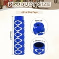 thumbnail image 2 of Uxcell 4 Pack Aluminum Alloy Bike Pegs Anti-Skid Fit 3/8 inch Axles with Circle Blue, 2 of 7