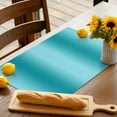 thumbnail image 5 of Placemat Ombre Turquoise Placemats for Dining Table Gradient Color Washable Table Mats for Party Kitchen Dining Decoration, 5 of 7