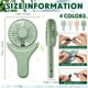 thumbnail image 4 of 4 Set Personal Fans for Your Neck 1200mAh Necklace Fan 3 in 1 Hands Free Portable Fan Rechargeable Hanging Handheld Fan Mini Cooling Folding Electric, 4 of 5