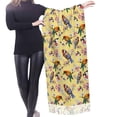 thumbnail image 4 of Shawl Wraps for Women - Bright Birds Flowers Oversized Fall Winter Fashion Blanket Scarf for Women, 4 of 6