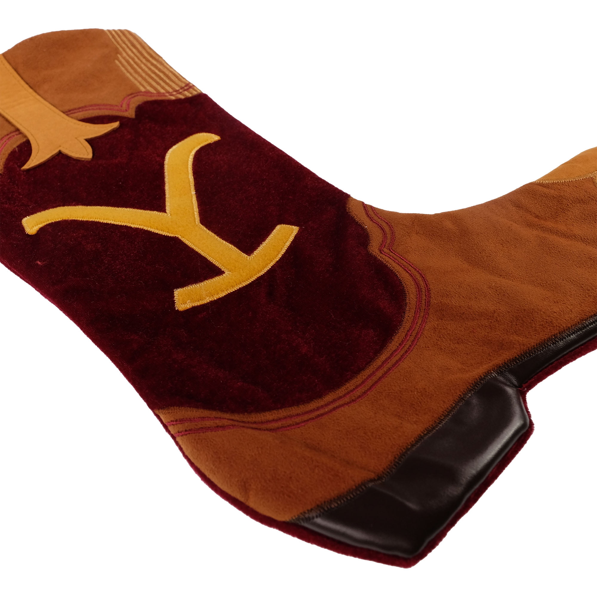 Yellowstone 20 inch Cowboy Boot Christmas Stocking by Ruz