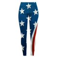 thumbnail image 4 of Siilsaa 4th of July Leggings for Women Womens Clothes Leggings Independence Day Print Leggings Women Casual Pants Dark Blue,XL, 4 of 5