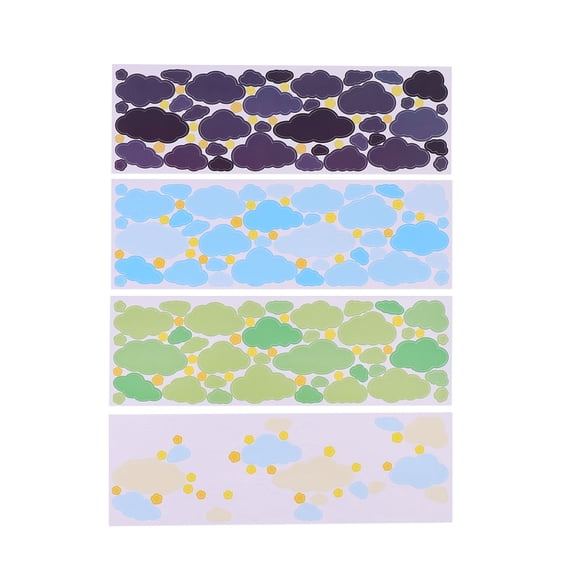 Weiweiguan 4 Sheets of Diary DIY Sticker Household Office School Decorative Stationery Sticker