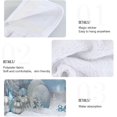 thumbnail image 5 of Coolnut Christmas Snowman Kitchen Hanging Towel Set 2 Pcs Dish Cloths Hand Towels Soft Absorbent Durable Coral Velvet Tie Towels 12x17 in for Bathroom Laundry Room Decor Washcloth Gift, 5 of 7