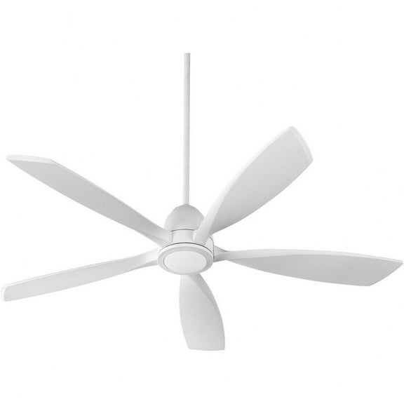 Quorum Lighting Holt 56 Studio White Fan w/ 5 Blades & LED Light