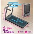 thumbnail image 4 of WalkingPad Denise Austin Collapsible Double Fold Treadmill, Purple, 4 of 11