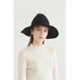 thumbnail image 3 of Moda para mujer Sombreros puntiagudos de bruja de ala grande de lana linda Gorra de cubo de color sólido de mago de punto, negro JM, 3 of 5