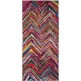 thumbnail image 5 of SAFAVIEH Nantucket Akilah Zigzag Stipes Cotton Runner Rug, Pink/Multi, 2'3" x 8', 5 of 10
