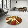 thumbnail image 3 of Ahgly Company Indoor Rectangle Abstract Red Abstract Area Rugs, 8' x 12', 3 of 6