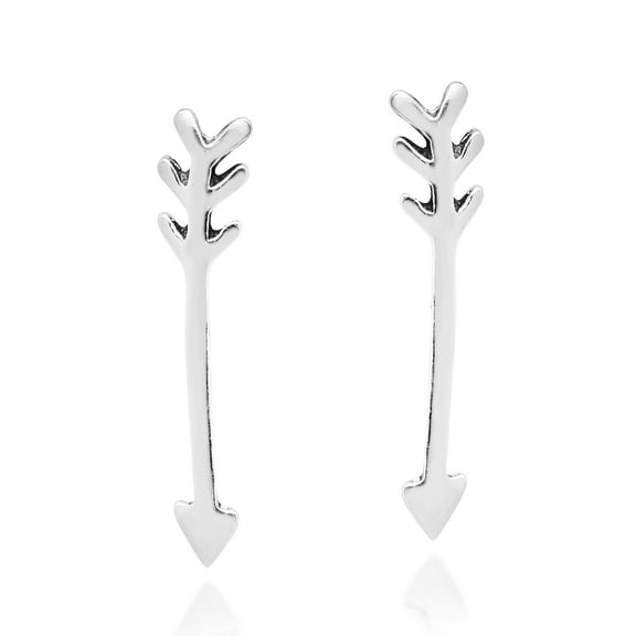 Trendy Hunter’s Arrow .925 Sterling Silver Stud Earrings