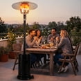 thumbnail image 4 of Gymax 50000 BTU Patio Propane Heater w/ Stainless Steel Burner & Safe Ignition Black, 4 of 10