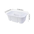 thumbnail image 3 of Portable Multi-Compartment Storage Tote, Plastic Divided Organizer with Handle, Small Household Supply Sorting Basket for Bathroom Kitchen Cosmetics Tools Craft, 3 of 6