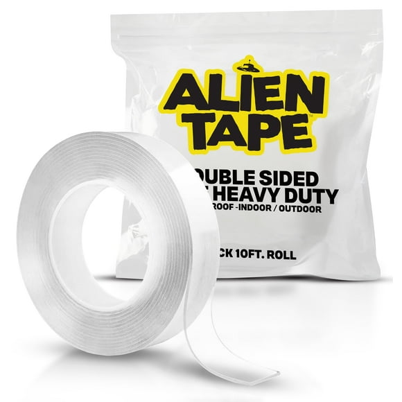 Cinta adhesiva de doble cara Bell+Howell Alien Tape, resistente, 10 pies