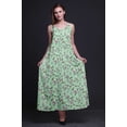 thumbnail image 3 of Bimba Robe Longue Maxi Imprimée à Bretelles Spaghetti Ajustables en Rayonne Florale pour Femmes Boho-Très Petite, 3 of 4