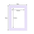 thumbnail image 3 of Light Purple Acid Free 13x19 Picture Frame Mats with White Core Bevel Cut for 11x14 Pictures - Fits, 3 of 4