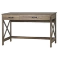 thumbnail image 3 of Pemberly Row Contemporary 47" Wood Wrinting Desk in Rustic Oak, 3 of 6