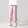 thumbnail image 2 of FYDUU Boys Pants Elastic Waist Casual Straight Leg Trousers with Zipper Pockets for Kids Relaxed Fit Sweatpants Fall Athletic Joggers Stylish Slacks 5-6 Years, 2 of 9