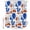 Cobalt Blue, Terracotta, White, variant on Greek Style Shower Curtain Set - Small 36" x 72" Washable Bathtub Curtain with 12 Hooks, Vintage Abstract Landmarks Blue Brown Waterproof Fabric Stall Shower Curtains for Bathroom/Bathtub Décor