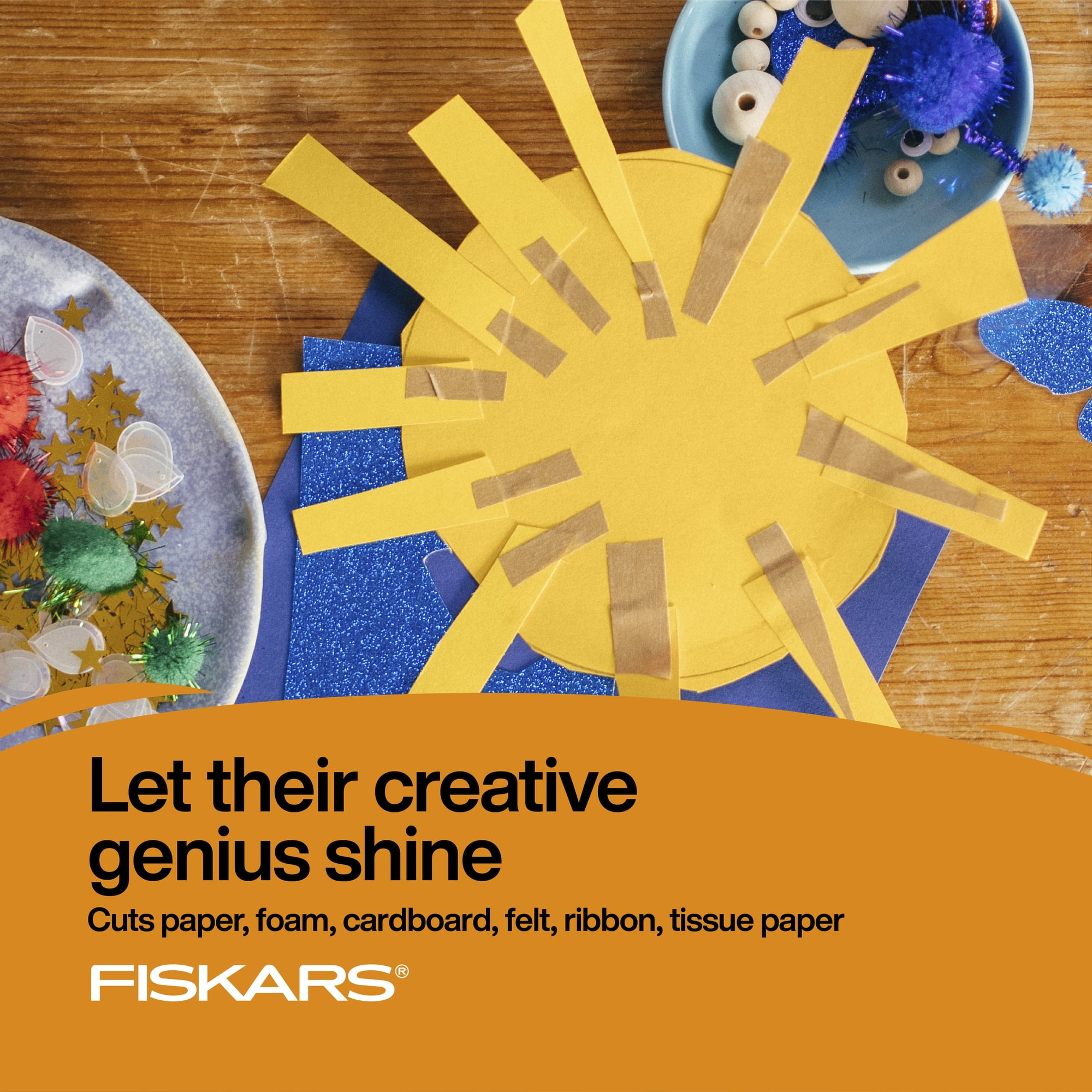 Fiskars® Comfort Grip Big Kids Scissors - Blue, 1 ct - City Market