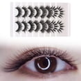 thumbnail image 4 of Farfi 8 pares A(807)/b(m14)/c(c3)/d(dc012) Pestañas postizas Cómodas de usar Extensiones de maquillaje de fibra fáciles de quitar Pestañas para mujer, 4 of 5