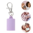 thumbnail image 4 of Unique Bargains 1 Pc Solid Color Lip Gloss Keychain Cap Purple Silicone, 4 of 5