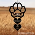 thumbnail image 3 of Craftnamesign Custom Dog Memorial Garden Stake, Dog Grave Marker, Dog Loss Gift, Pet Memorial Gift, 3 of 4
