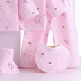 thumbnail image 6 of CAUYDY Preemie Baby Clothes Newborn Boys Girls Outfit Long Sleeve Pajamas Pants Hat Bib Bellyband Cotton 7PCS Layette Set for Infant Fall Winter 0 3 6 Months (Sizes 0-3 Months,Pink), 6 of 6
