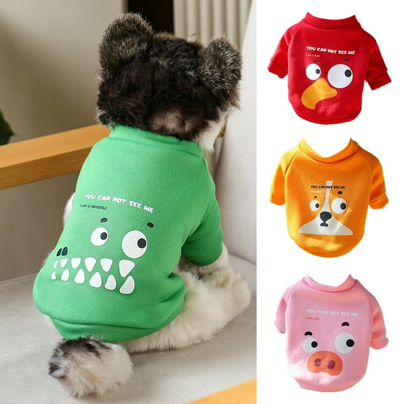 Cheers.US Dog Sweatshirt,Cold Weather Hoodies Spring Soft Vest Thickening Warm Cat Sweater Puppy Clothes Sweater Winter Sweatshirt Pet Pajamas for Small Dog Cat Puppy