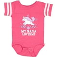 thumbnail image 3 of Inktastic My Nana Loves Me Unicorn Girls Baby Bodysuit, 3 of 5