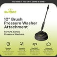 thumbnail image 2 of Sun Joe Portable 10 Inch Pressure Washer Attachment, Multi Surface, Green/Black, SPX-PCA10, 2 of 12