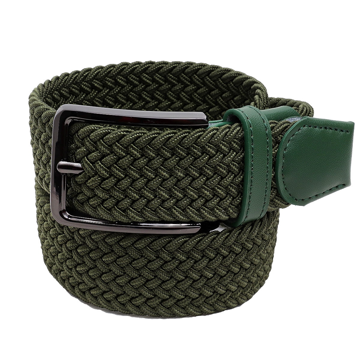  Dark Green Braided Belt